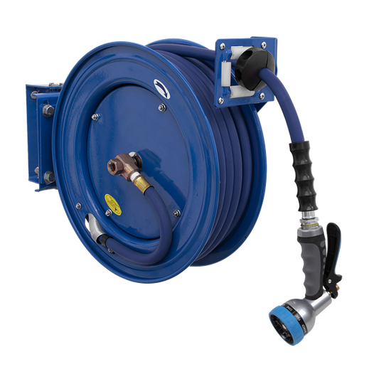 Sealey 
Heavy-Duty Retractable Water Hose Reel 15m 13mm ID Rubber Hose