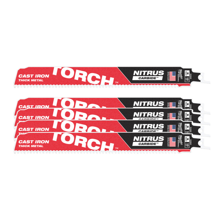 Milwaukee 48006552 5 Pack Nitrus Carbide Sawzall Blade - 230mm x 10TPI