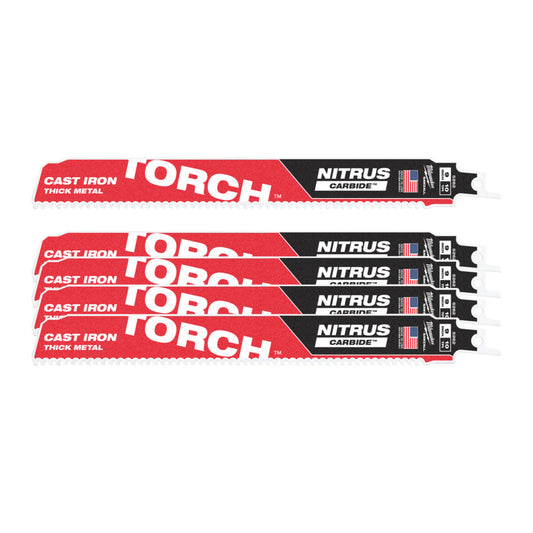 Milwaukee 48006552 5 Pack Nitrus Carbide Sawzall Blade - 230mm x 10TPI