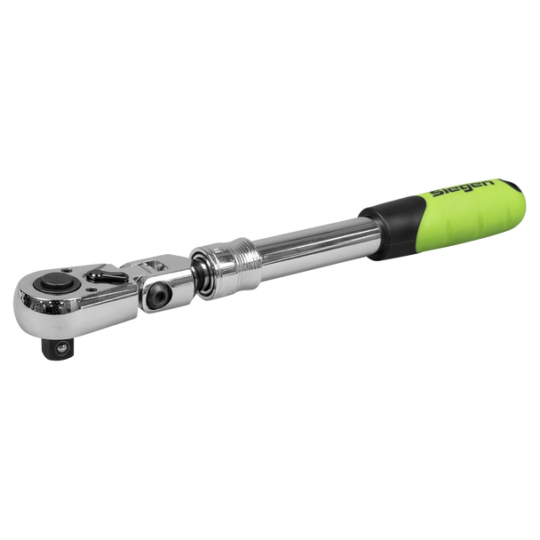 Siegen Extendable Flexi-Head Ratchet Wrench 1/2"Sq Drive
