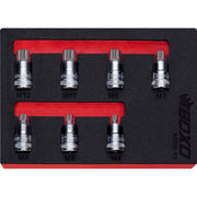 Boxo BX319-R2 3/8" Drive Super Stubby Spline Socket Set - 7 Piece