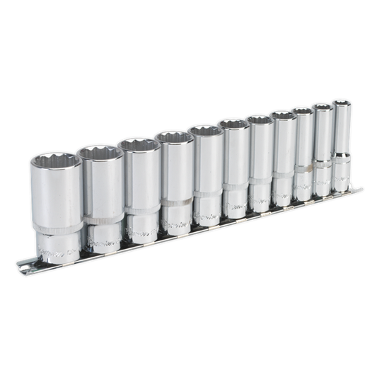 Premier Imperial Deep Socket Set 3/8"Sq Drive 12-point 11pc