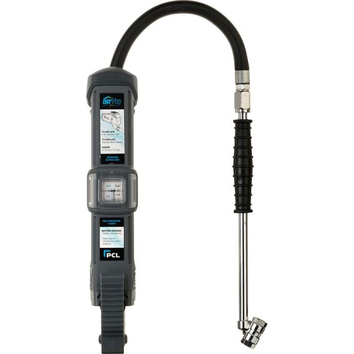 PCL LAG1H03 Airlite Eco Tyre Inflator Twin Hold On Connector - 0.4m Hose