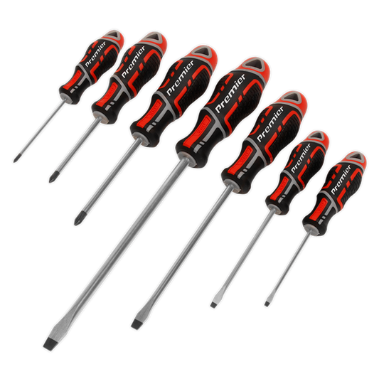 Sealey 
Premier GripMAX® Screwdriver Set 7pc - Red