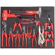 Milwaukee Accessories 4932500760 Foam inlay pliers and hammer set 14-piece