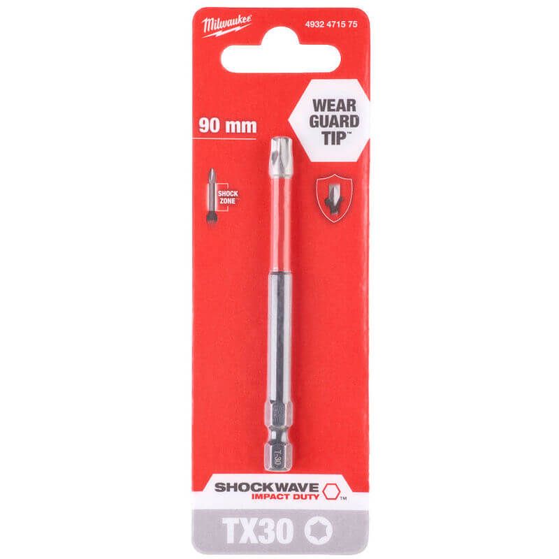 Milwaukee ShockWave Impact Duty TX30 x 90mm Screwdriving Bit