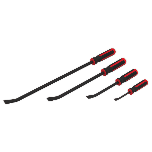 Sealey 
Premier Heavy-Duty Angled Pry Bar Set with Hammer Cap 4pc
