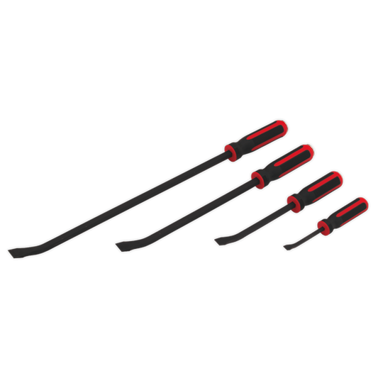 Sealey 
Premier Heavy-Duty Angled Pry Bar Set with Hammer Cap 4pc