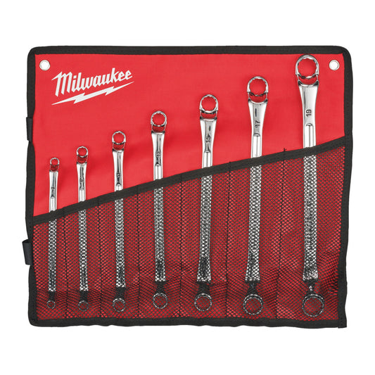 Milwaukee 4932492737 Double Ring Offset spanner Set - 7 Piece