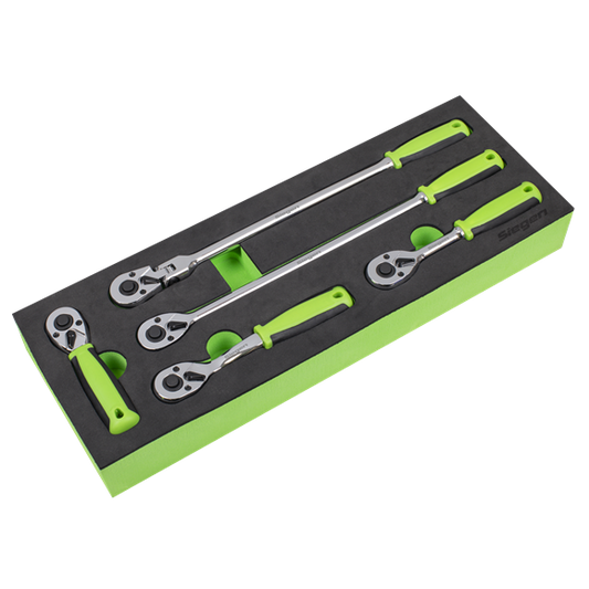 Sealey 
Ratchet Wrench Set 1/4"Sq 5pc Drive Flip Reverse