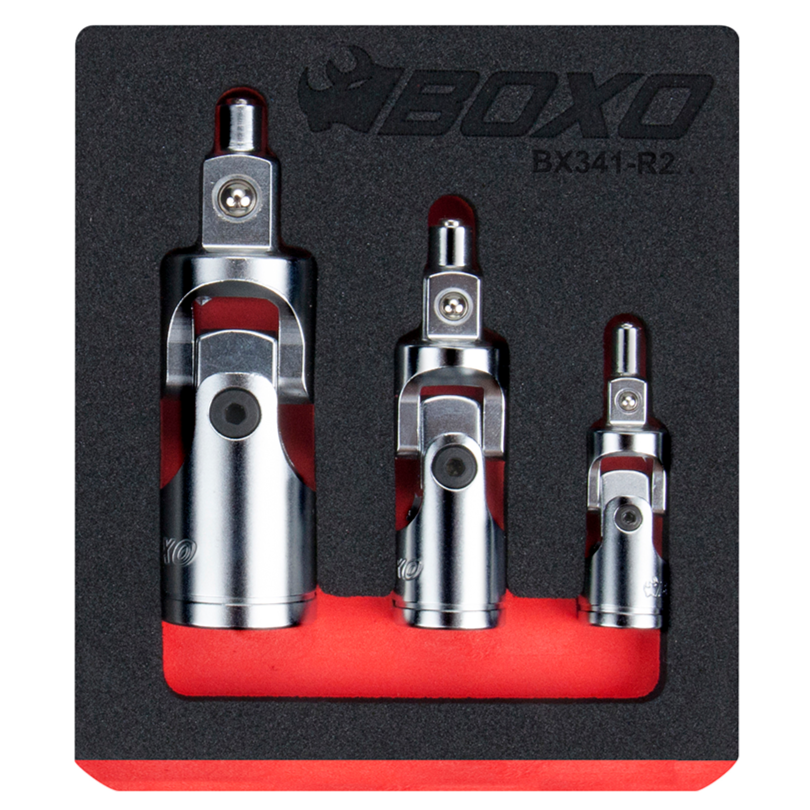 Boxo BX341-R2 Magnetic Universal Joint Set - 3 Piece