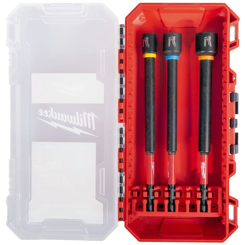 Milwaukee 3 Piece ShockWave Impact Duty Long Magnetic Nut Driver Set
