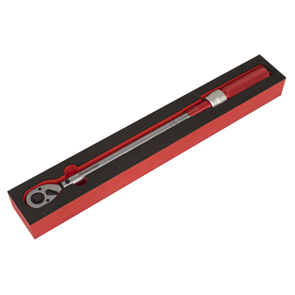 Sealey  Premier Calibrated Micrometer Torque Wrench 1/2"Sq Drive 40-220Nm