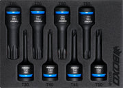 Boxo BX770-R 1/2" Impact Torx Bit Socket Set In Foam - 8 Piece