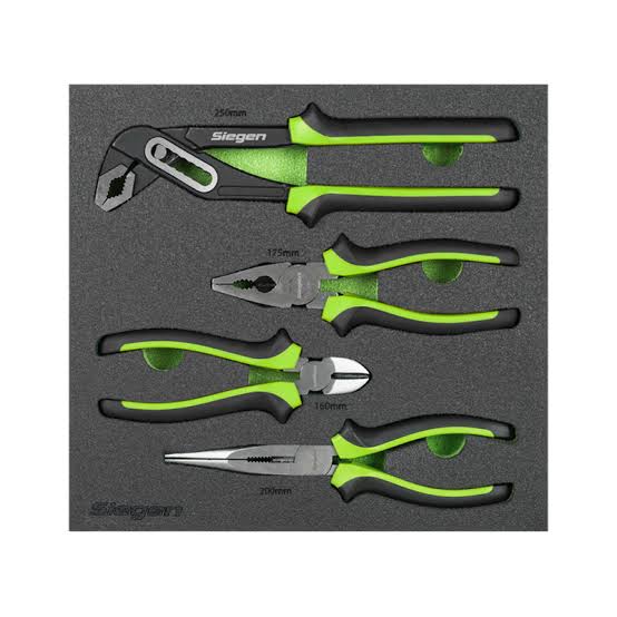 Sealey 
Siegen Comfort Grip Pliers Set 4pc