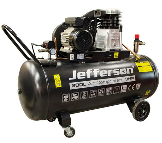 Jefferson Tools JEFC200L10B-230 200 Litre 3HP 10 Bar Compressor - 230v