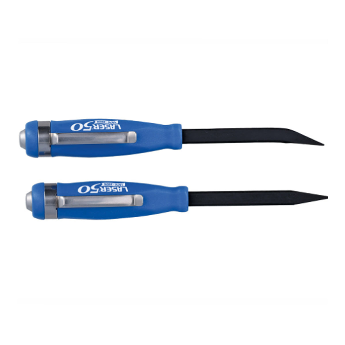 Laser 9201 Mini Pry Bar Set with Go Thru Handles & Pocket Clips 2pc