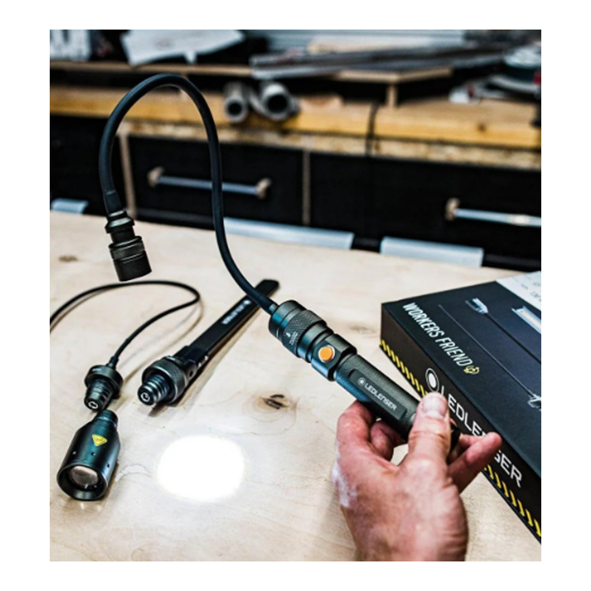 Ledlenser Workers Friend 4-in-1 Rechargeable Multipurpose LED Light