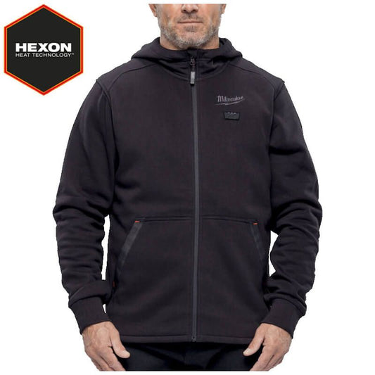 Milwaukee M12HHBL5-0  M12 Black Hexon Heated Hoodie