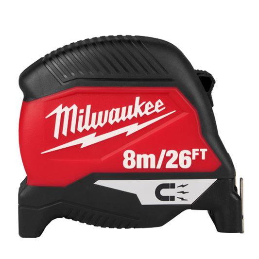 Milwaukee 48227726 Tape Measure Slimline 8m/26ft
