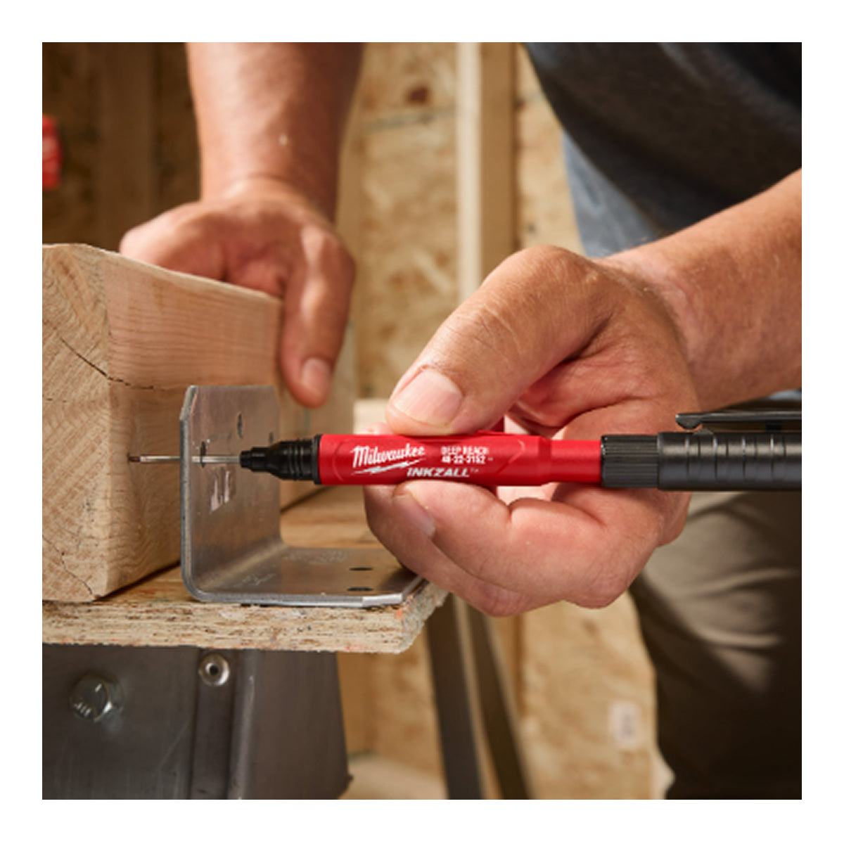 Milwaukee 4932501147 INKZALL Deep Reach Ultra-Fine Point Marker — Black