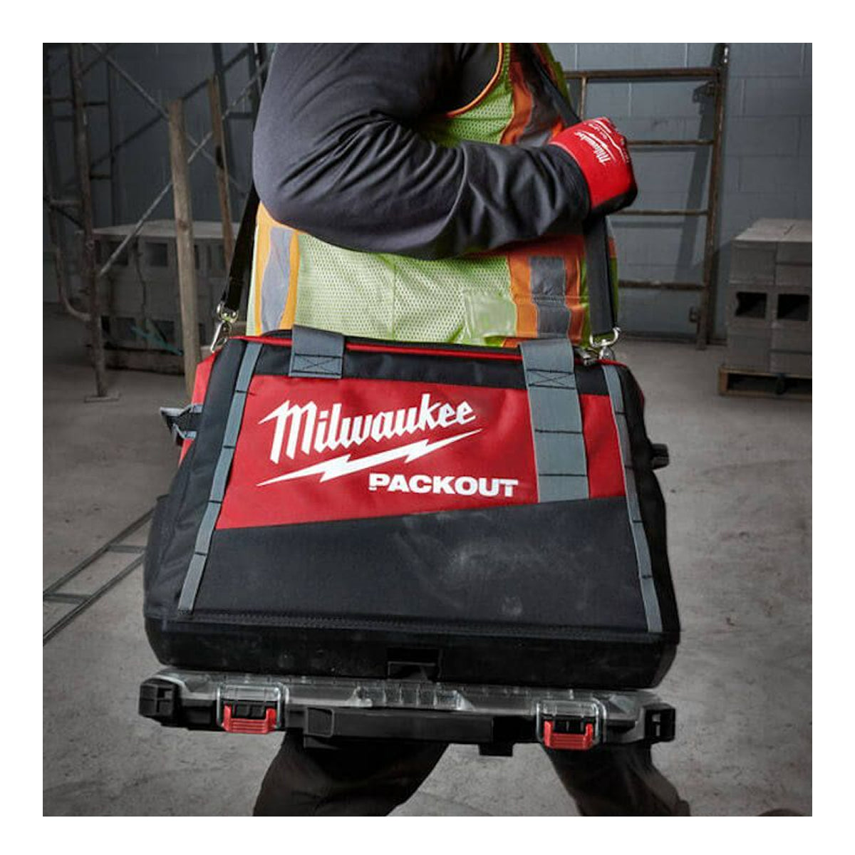 Milwaukee 4932471064 PACKOUT Slim Organiser 500 x 380 x 65mm 10-Bin