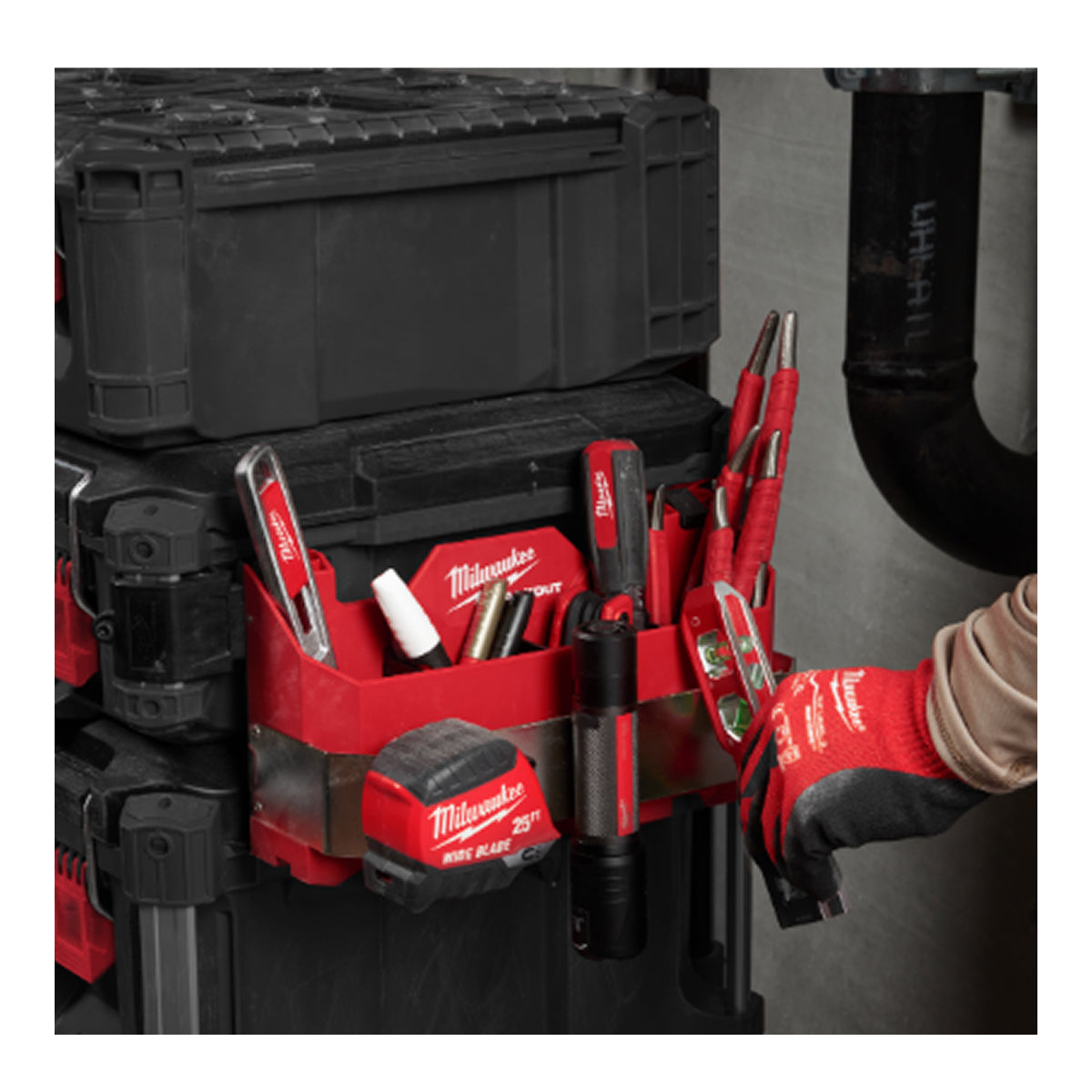Milwaukee 4932498644 PACKOUT Side Mount Hand Tool Holder