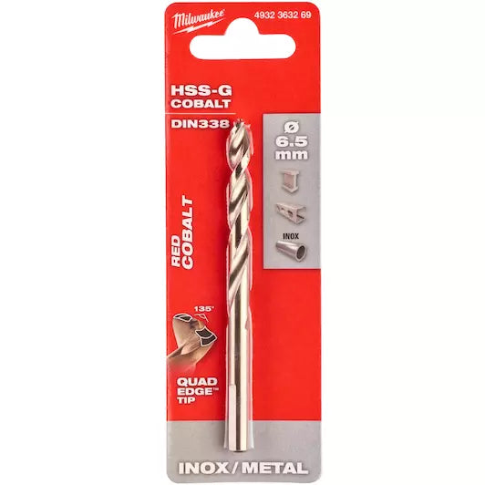 Milwaukee 4932363269 Metal Drill HSSCo D338 6.5mm-1pc