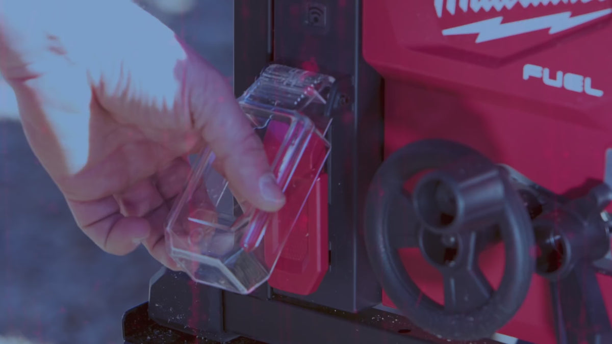 Load video: Milwaukee M18FTS210-0 Fuel One Key Table Saw - Body Only