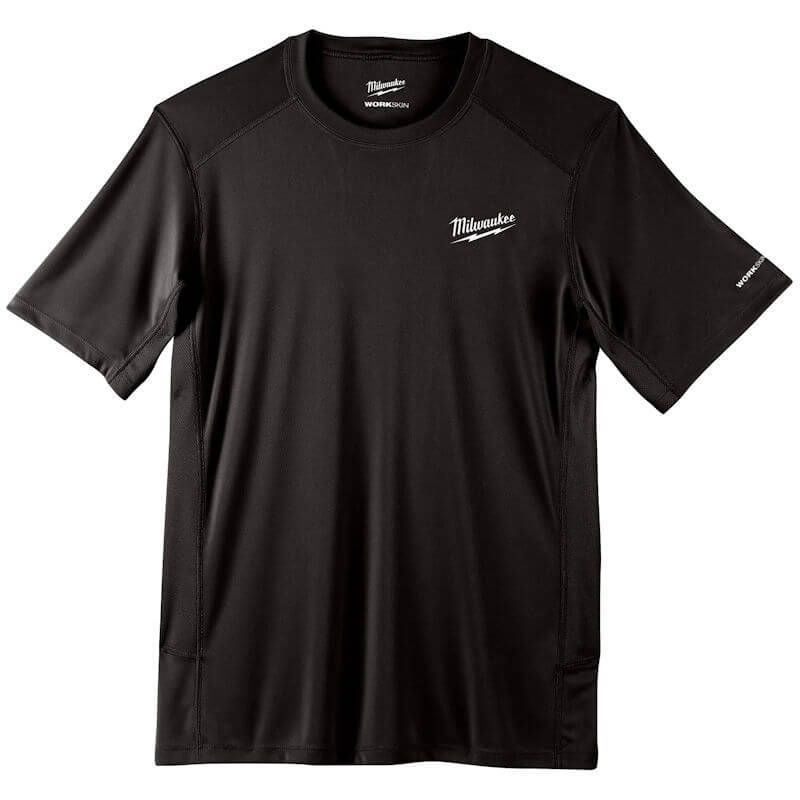 Milwaukee Small Black Short Sleeve WORKSKIN Warm Weather Performance T-Shirt 4932493063