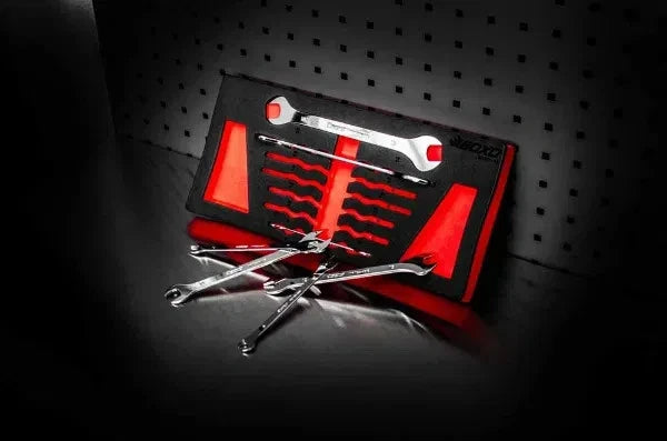 Boxo BX391-R2 Ultra Thin Double Open Ended Spanner Set In EVA Foam - 7 Piece