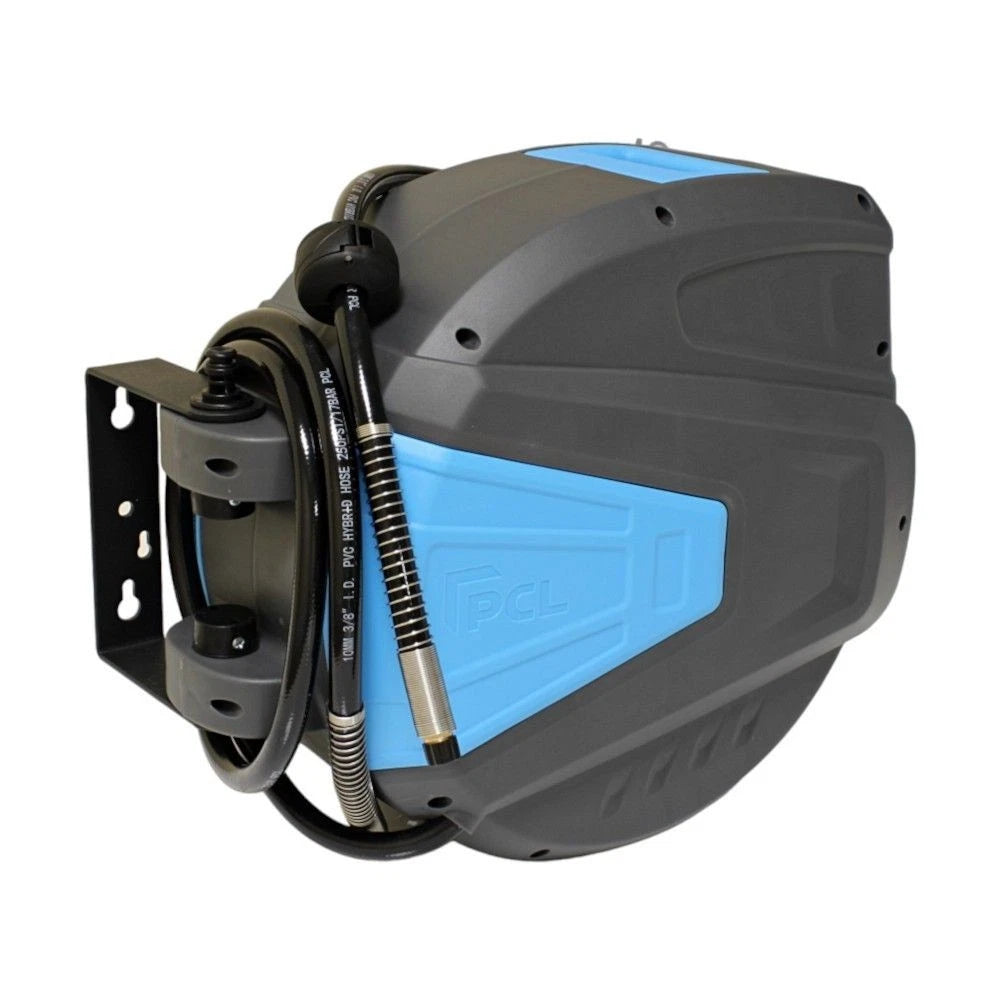 PCL HRA3L02 Wall Mounted Retractable Workshop Pro Hose Reel - 15m x 10mm ID