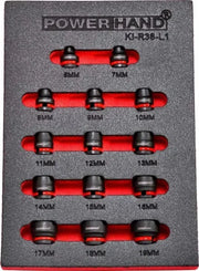 Boxo 3-8" Low Profile Impact Socket Rail 6-19mm - KI-R38-L1