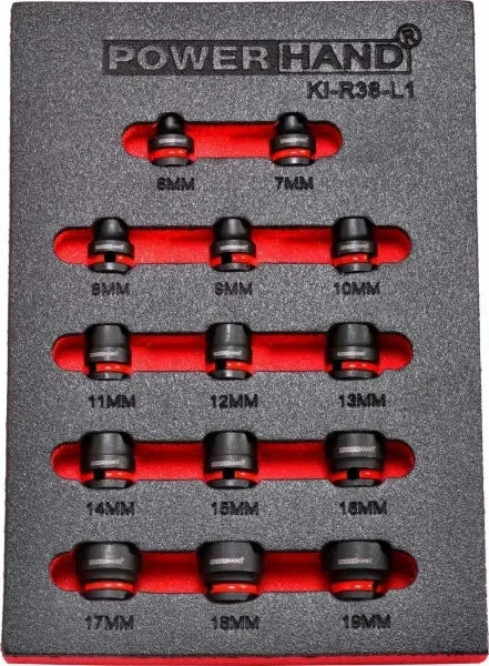 Boxo 3-8" Low Profile Impact Socket Rail 6-19mm - KI-R38-L1