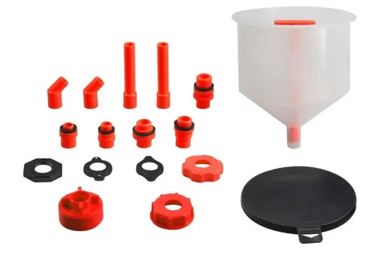 Powerhand Spill-Free Coolant Fill Funnel 18-Piece Set