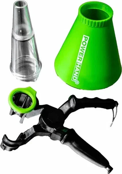 POWERHAND 2Pc Universal Oil Funnel - Green