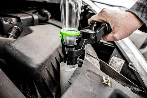 POWERHAND 2Pc Universal Oil Funnel - Green