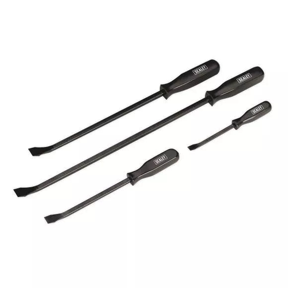 Sealey 4-Piece Pry Bar Set – High Grade Carbon Steel 200–600mm