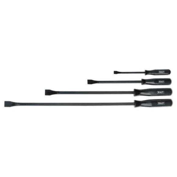Sealey 4-Piece Pry Bar Set – High Grade Carbon Steel 200–600mm