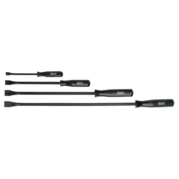 Sealey 4-Piece Pry Bar Set – High Grade Carbon Steel 200–600mm