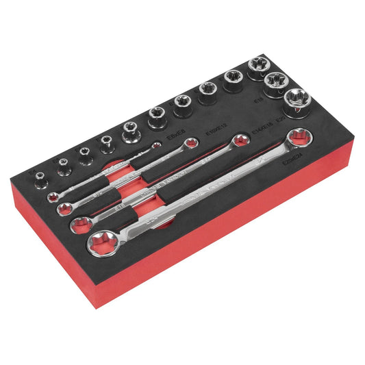 Sealey 
Premier TRX-Star* TRX-Star* Socket & Spanner Set 3/8"Sq Drive 16pc