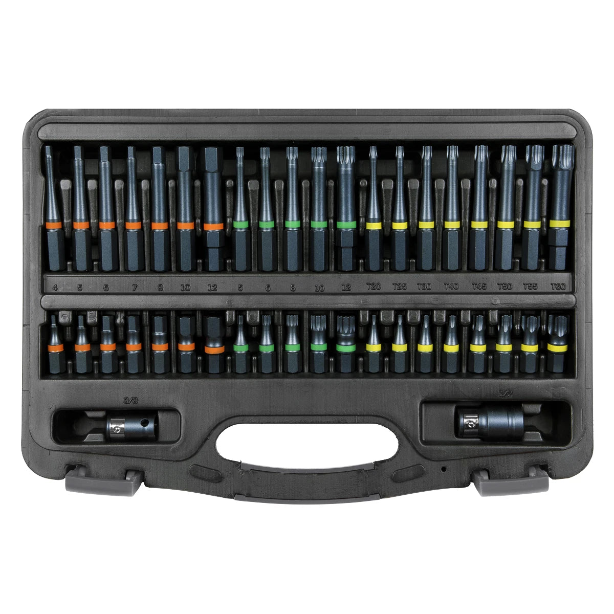 Sealey 42pc TRX-Star, Hex And Spline Impact Bit Set