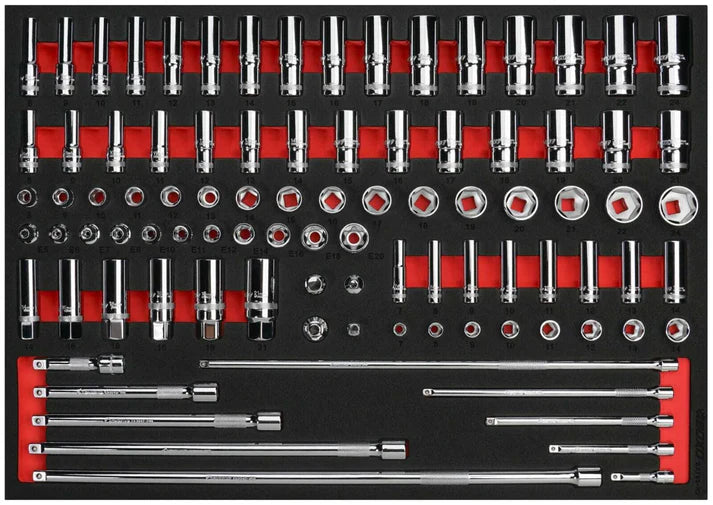 Boxo BX783-R2 1/4" Drive & 3/8" Drive Socket Set - 93 Piece Black Friday Bundle