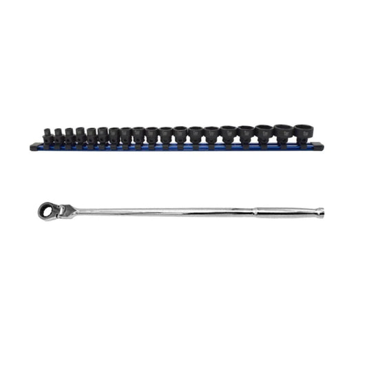 Astro Pneumatic 78318 Flex Head Nano Ratchet & Nano Impact Socket Set 78319