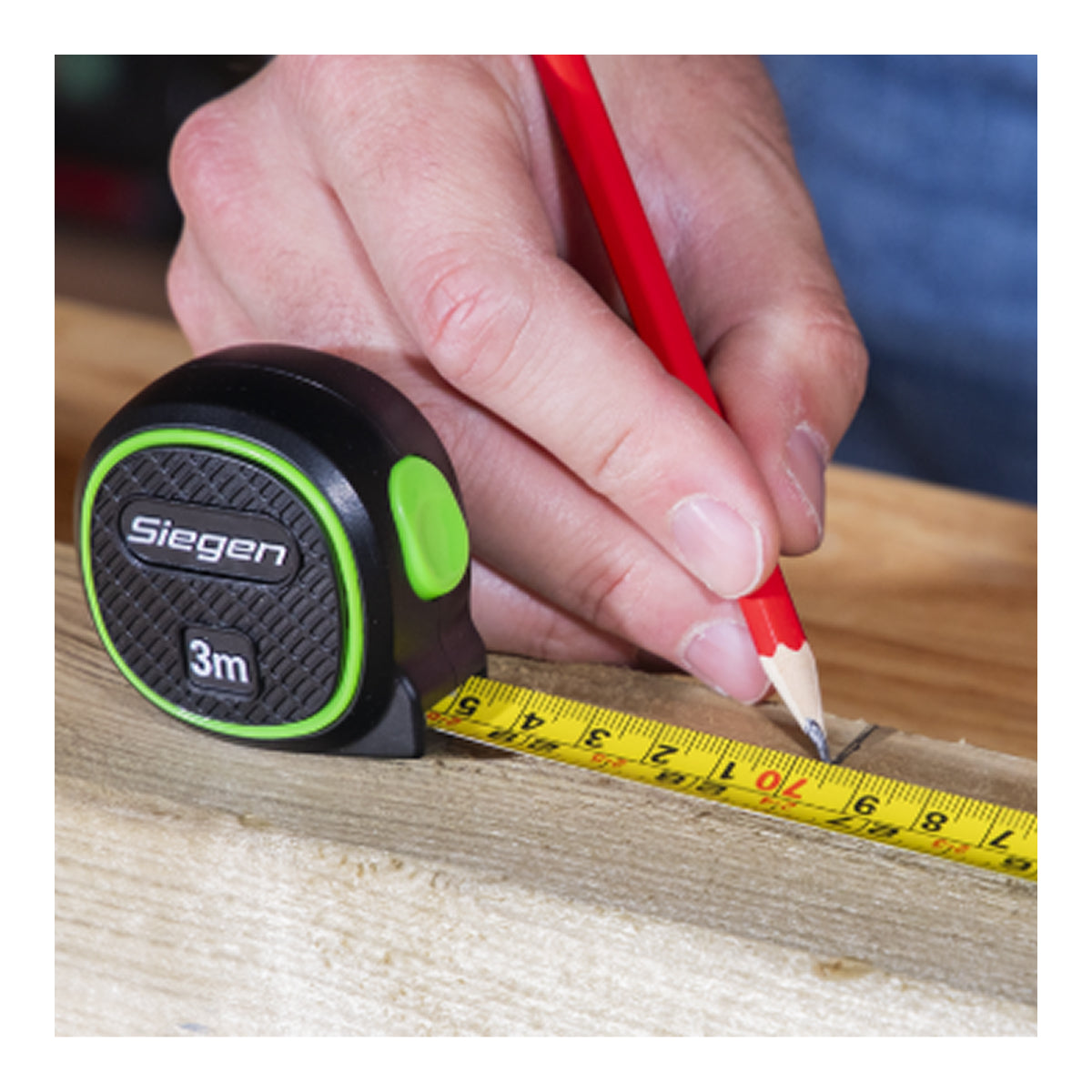 Siegen S01327 Metric/Imperial Auto Lock Tape Measure 3m(10ft) x 16mm