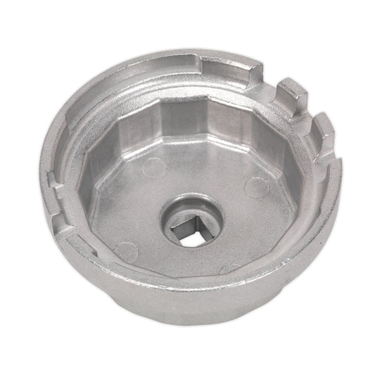 Sealey VS7112 Oil Filter Cap Wrench Ø64.5mm 14 Flutes 3/8"Sq - Lexus/Toyota