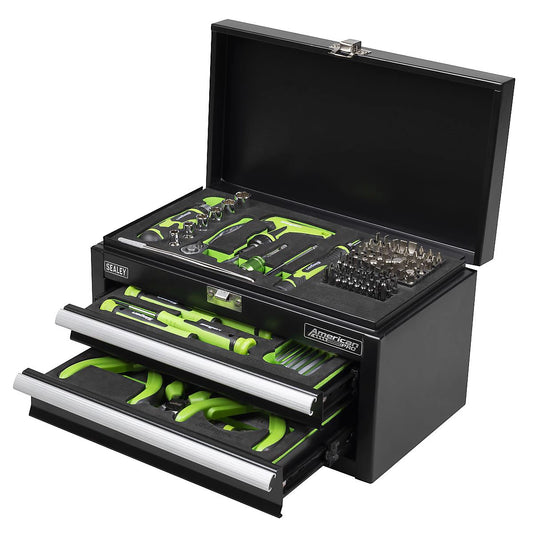 Sealey  Mini Toolbox 2 Drawer with 111pc Tool Kit