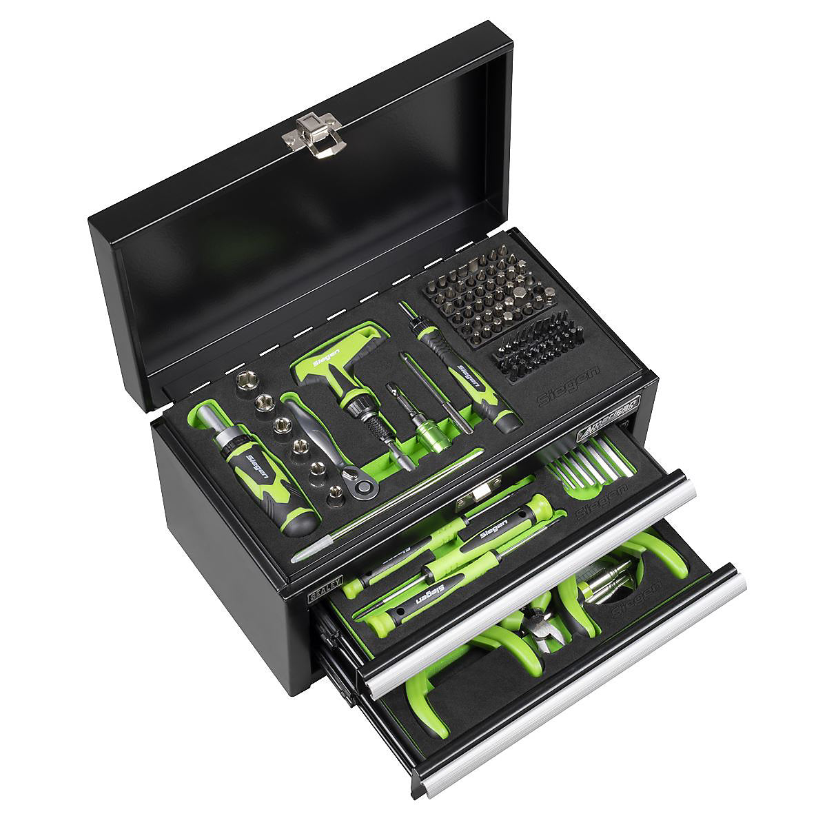 Sealey  Mini Toolbox 2 Drawer with 111pc Tool Kit