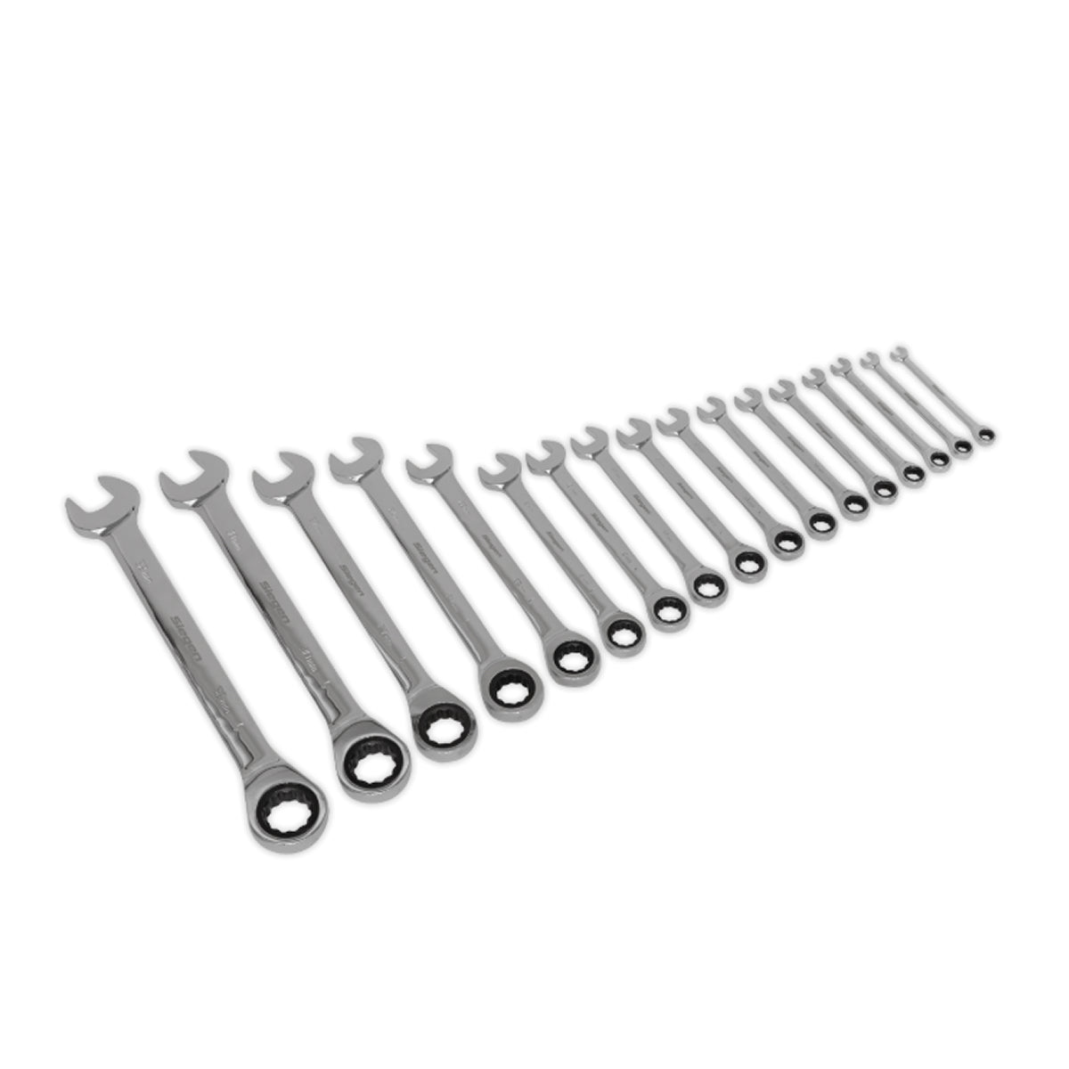 Sealey S01156 Siegen Combination Ratchet Spanner Set 8-32mm 17pc
