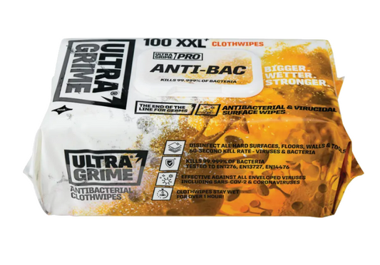 Uniwipe 5930 UltraGrime Pro Anti-Bac Wipes 100 Pack